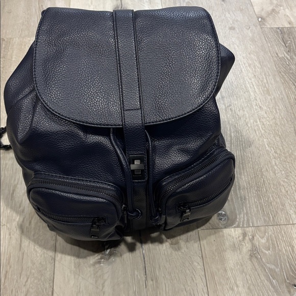 Steve Madden Navy Blue Backpack Purse 
Pebbled Look With Adjustable Chain Straps main image 9